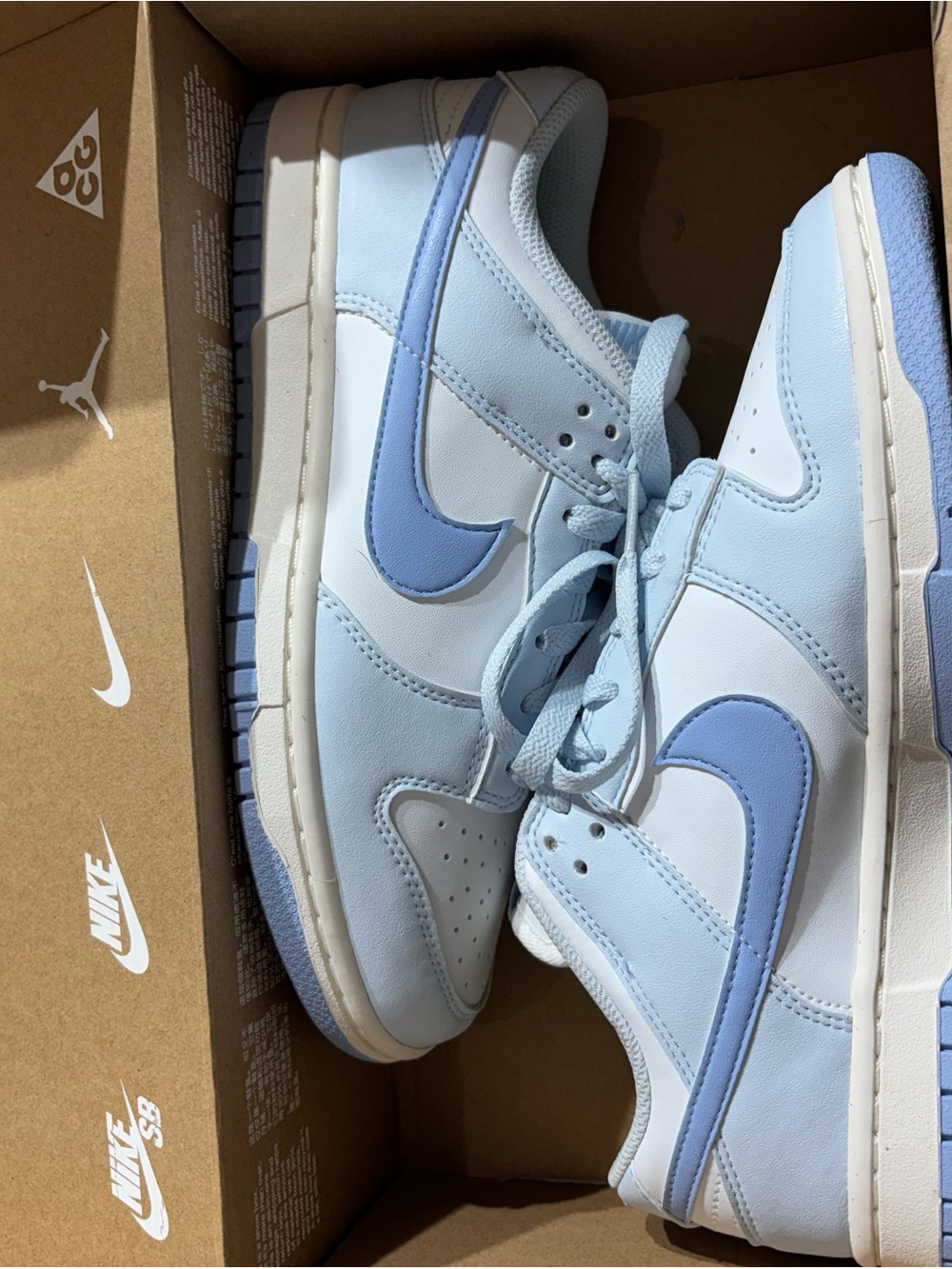 Nike Low-Top Sneakers in Pale Blue and Sky Blue